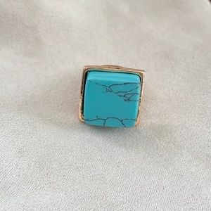 Adjustable Turquoise Stone Ring
